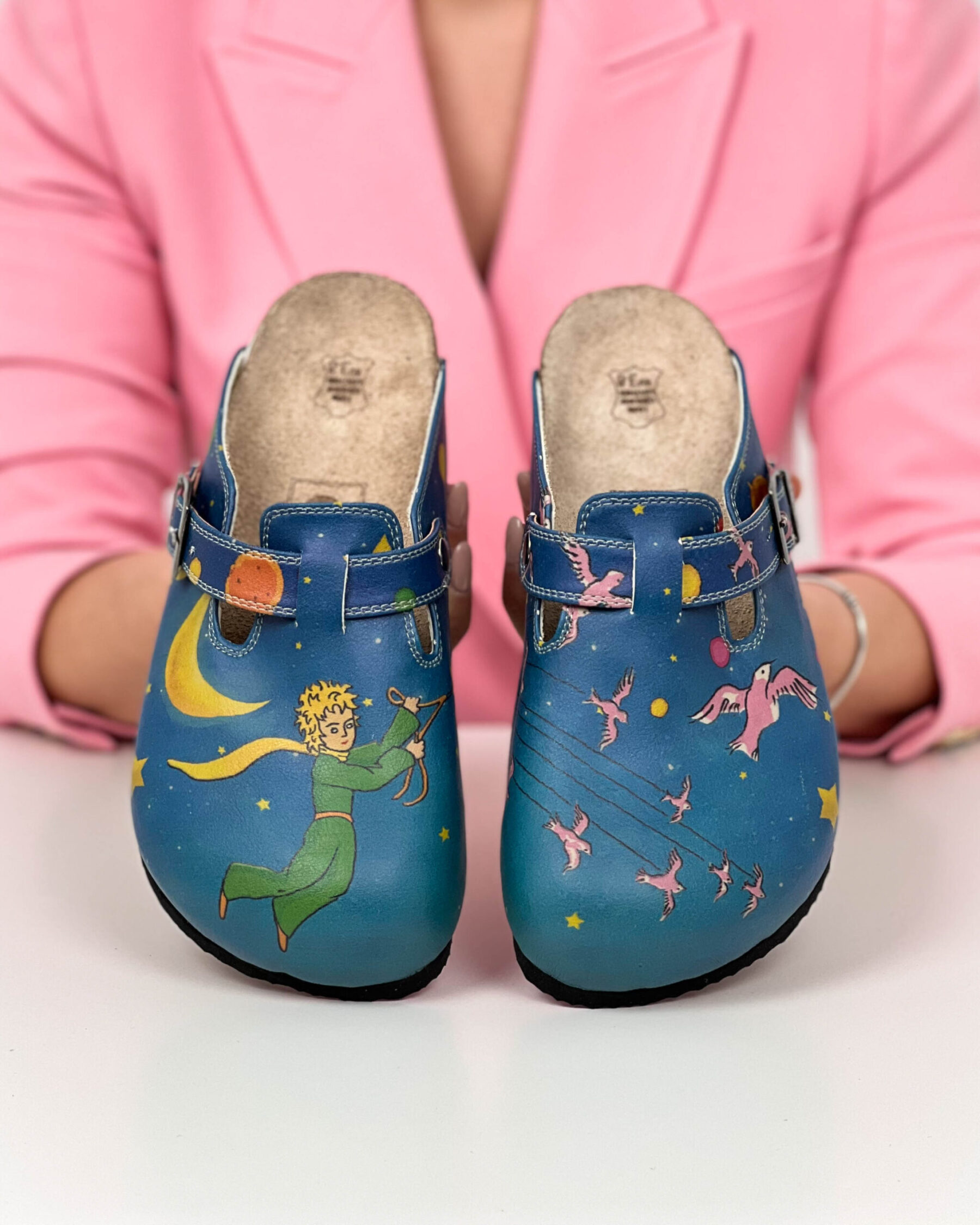 Papuci ortopedici de dama cu brant din piele naturala Little Prince 700190 Saboti ortopedici 18