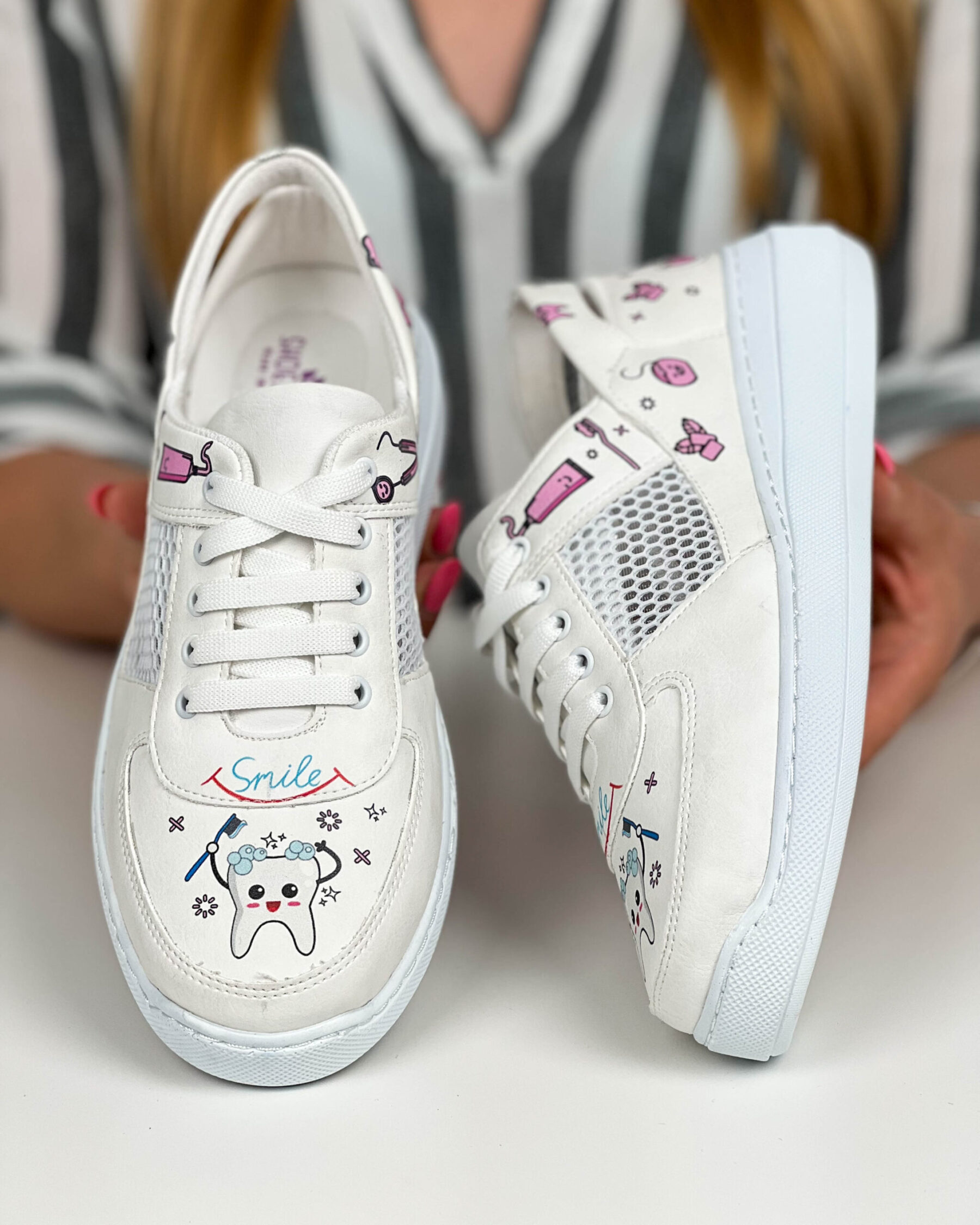 Pantofi de lucru pentru femei Tooth Brushing 600023 Adidași de lucru 18
