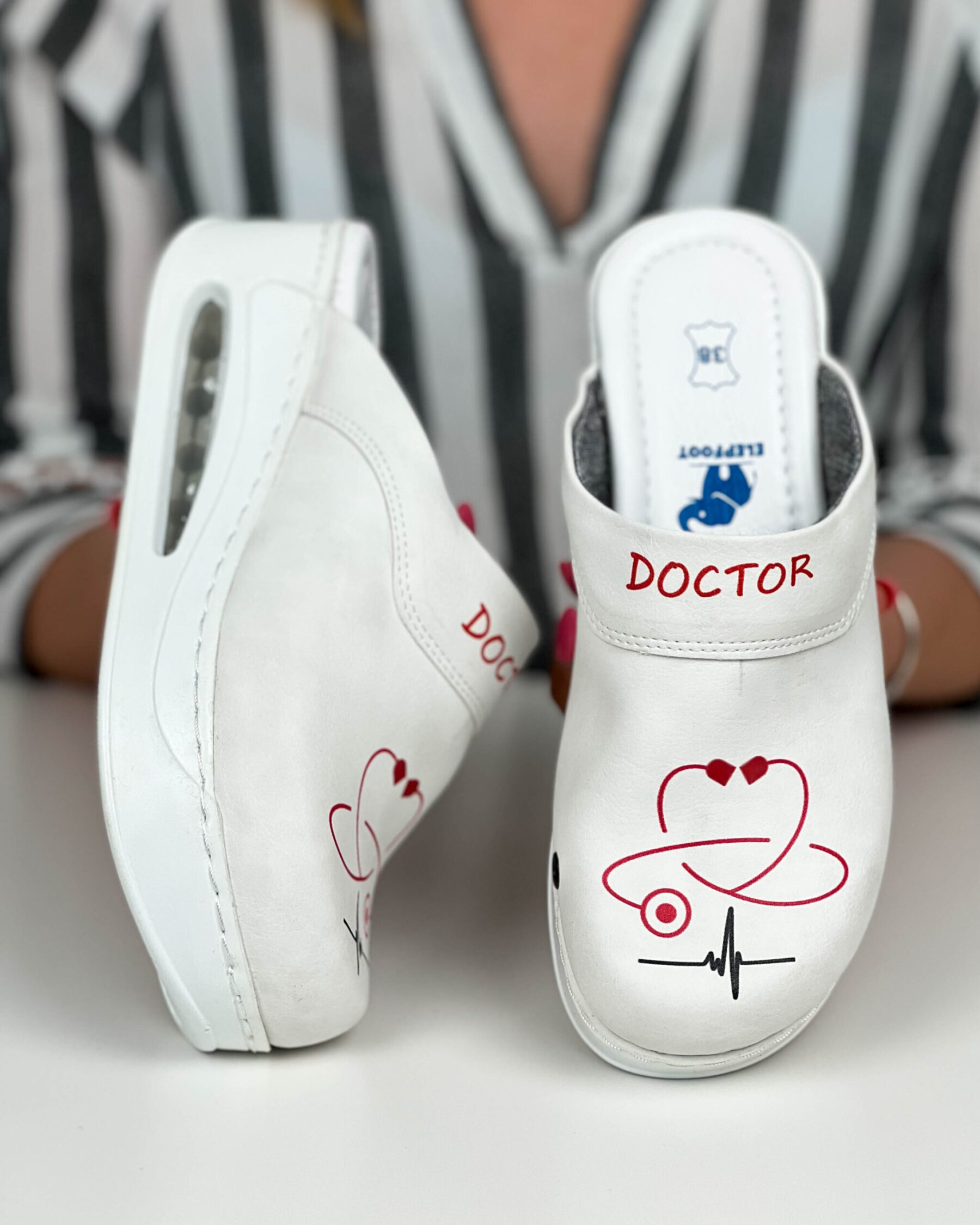 Sabot anatomic de dama Stethoscope 900010 Saboti medicali cu platformă 17