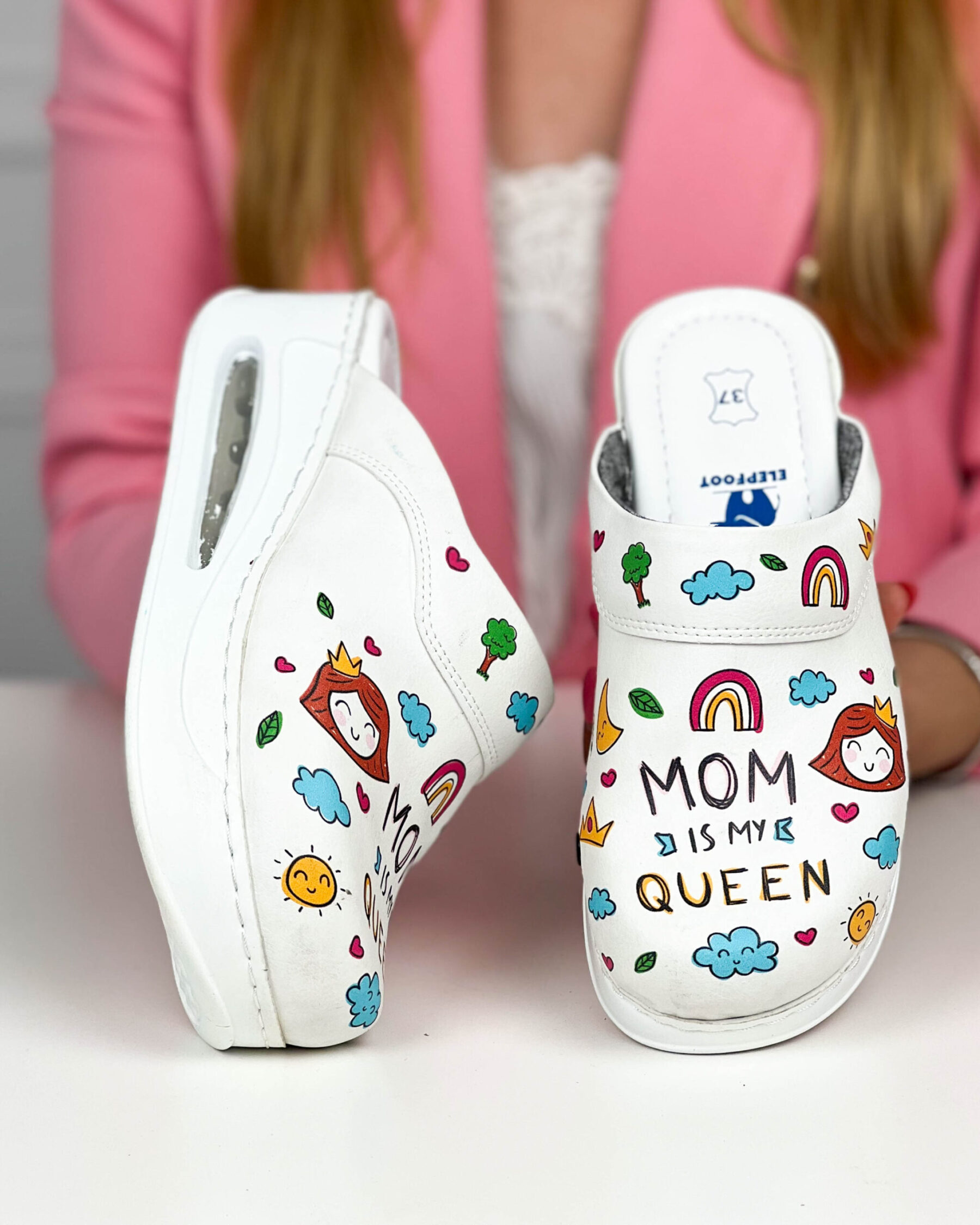Sabot anatomic de dama Queen Mom 900015 Saboti medicali cu platformă 17