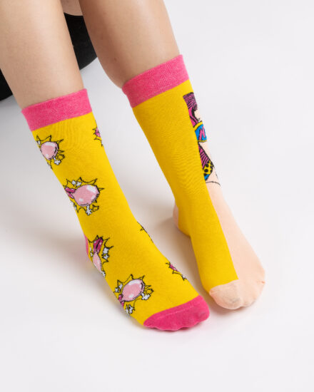 Șosete colorate pentru femei Șosete cu model
