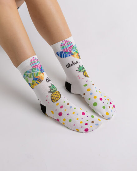 Șosete colorate pentru femei Șosete cu model