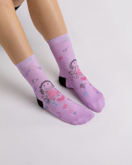 Șosete colorate pentru femei Șosete cu model