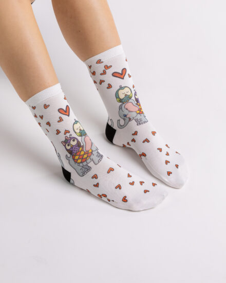 Șosete colorate pentru femei Șosete cu model