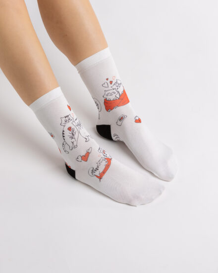 Șosete colorate pentru femei Șosete cu model