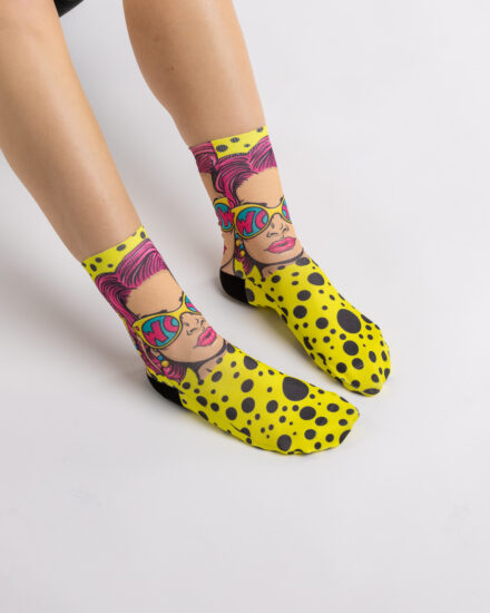 Șosete colorate pentru femei Șosete cu model