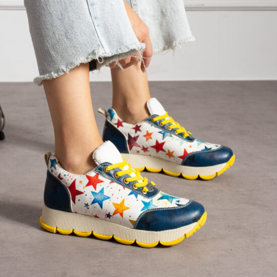 Adidași damă moderni cu design din piele ecologică.