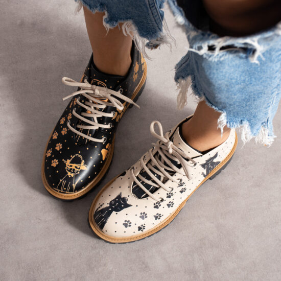 Bocanci moderni de damă din piele naturală, cu design colorat Bocanci damă 12