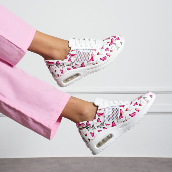 Sneakers de lucru ușori pentru femei din piele naturală Adidași colorați Colorati Sneakers de lucru ușori pentru femei din piele naturală Adidași colorați Colorati