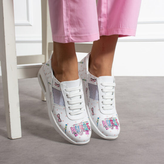 Sneakers medicali ușori pentru femei din piele naturală Adidași de lucru Medicali Sneakers medicali ușori pentru femei din piele naturală Adidași de lucru Medicali