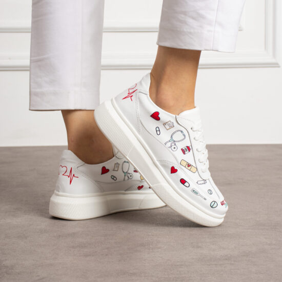 Adidași dama din piele naturală pentru lucru Adidași de lucru Medicali 2 Adidași dama din piele naturală pentru lucru Adidași de lucru Medicali 2