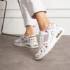 Adidași albi damă din piele naturală Adidași de lucru Culoare uni 6 Adidași albi damă din piele naturală Adidași de lucru Culoare uni 6
