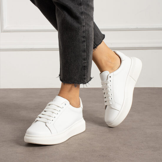 Adidași albi damă din piele naturală Adidași colorați Culoare uni 2 Adidași albi damă din piele naturală Adidași colorați Culoare uni 2