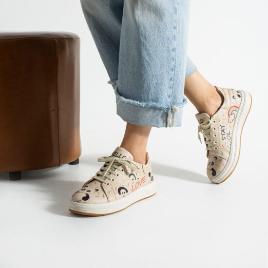 Adidași damă casual din piele colorați Adidași colorați 2