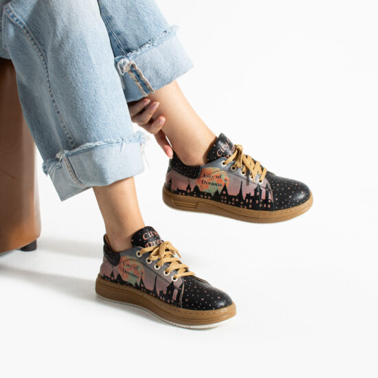 Adidași damă casual din piele colorați Adidași colorați 2