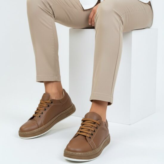 Adidași damă casual din piele maro Adidași colorați 2