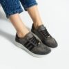 Pantofi sport bej de damă, ușori din piele naturală Sneakers de damă 5 Pantofi sport bej de damă, ușori din piele naturală Sneakers de damă 5