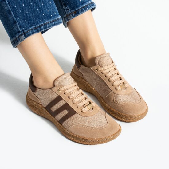 Încălțăminte barefoot damă cu vârf lat – Almond Adidași colorați