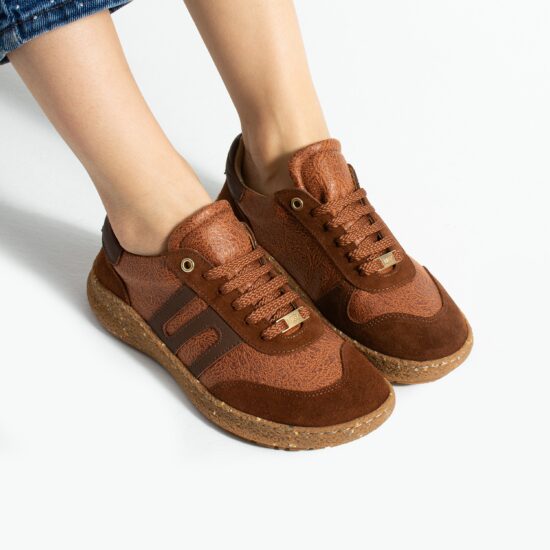 Încălțăminte barefoot damă cu vârf lat – Terracotta Adidași colorați