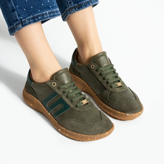 Încălțăminte barefoot damă cu vârf lat – Olive Adidași colorați