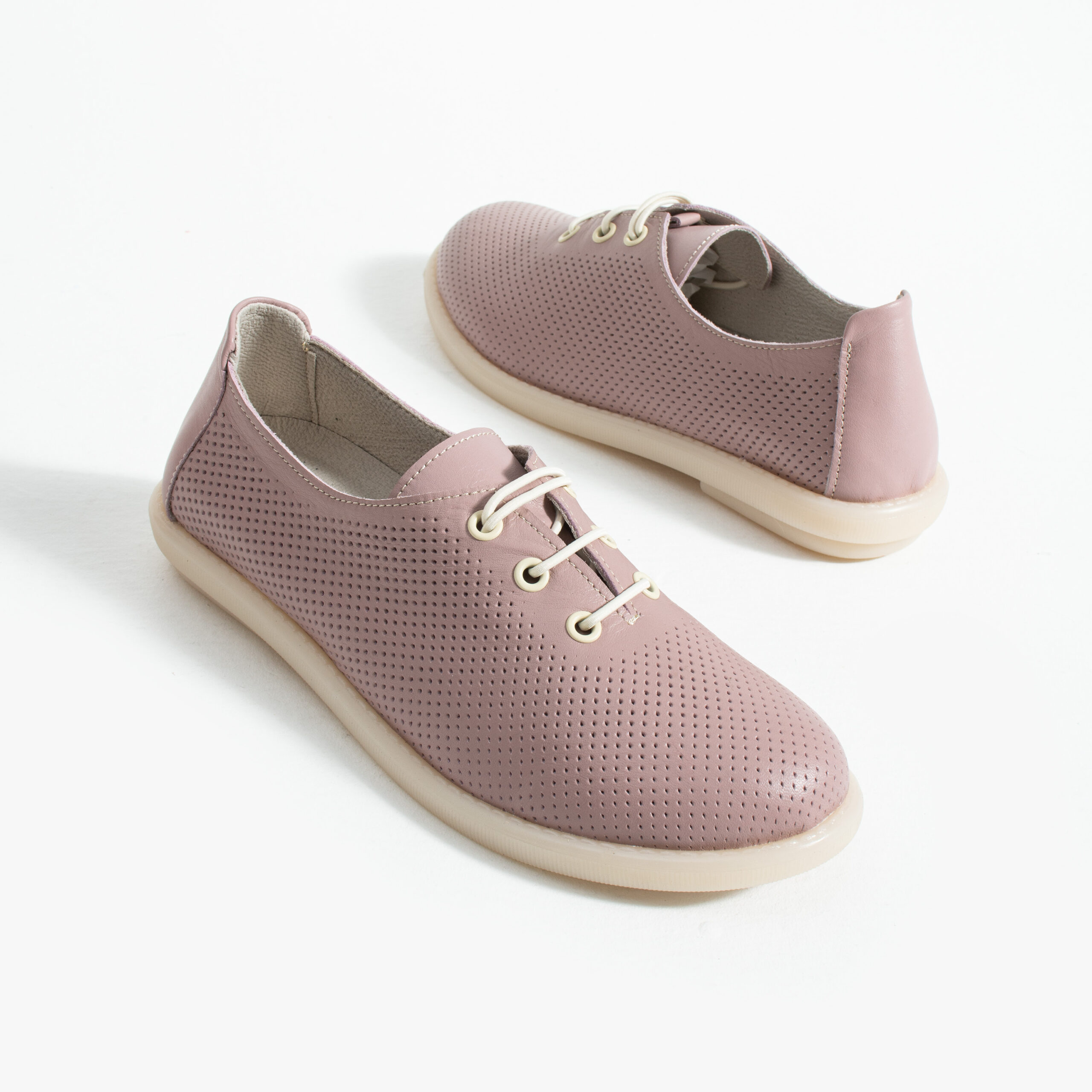 Pantofi casual roz pentru damă din piele naturală cu spumă de memorie Pantofi casual 16 Pantofi casual roz pentru damă din piele naturală cu spumă de memorie Pantofi casual 16
