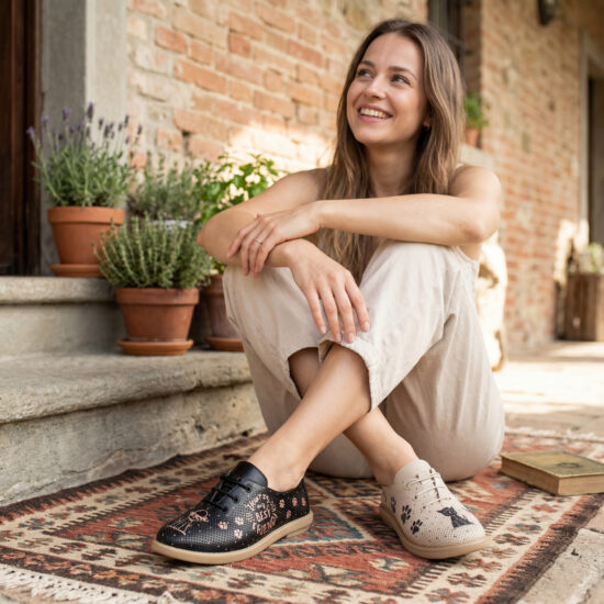Pantofi casual bicolori pentru damă din piele naturală cu spumă de m Pantofi casual 2