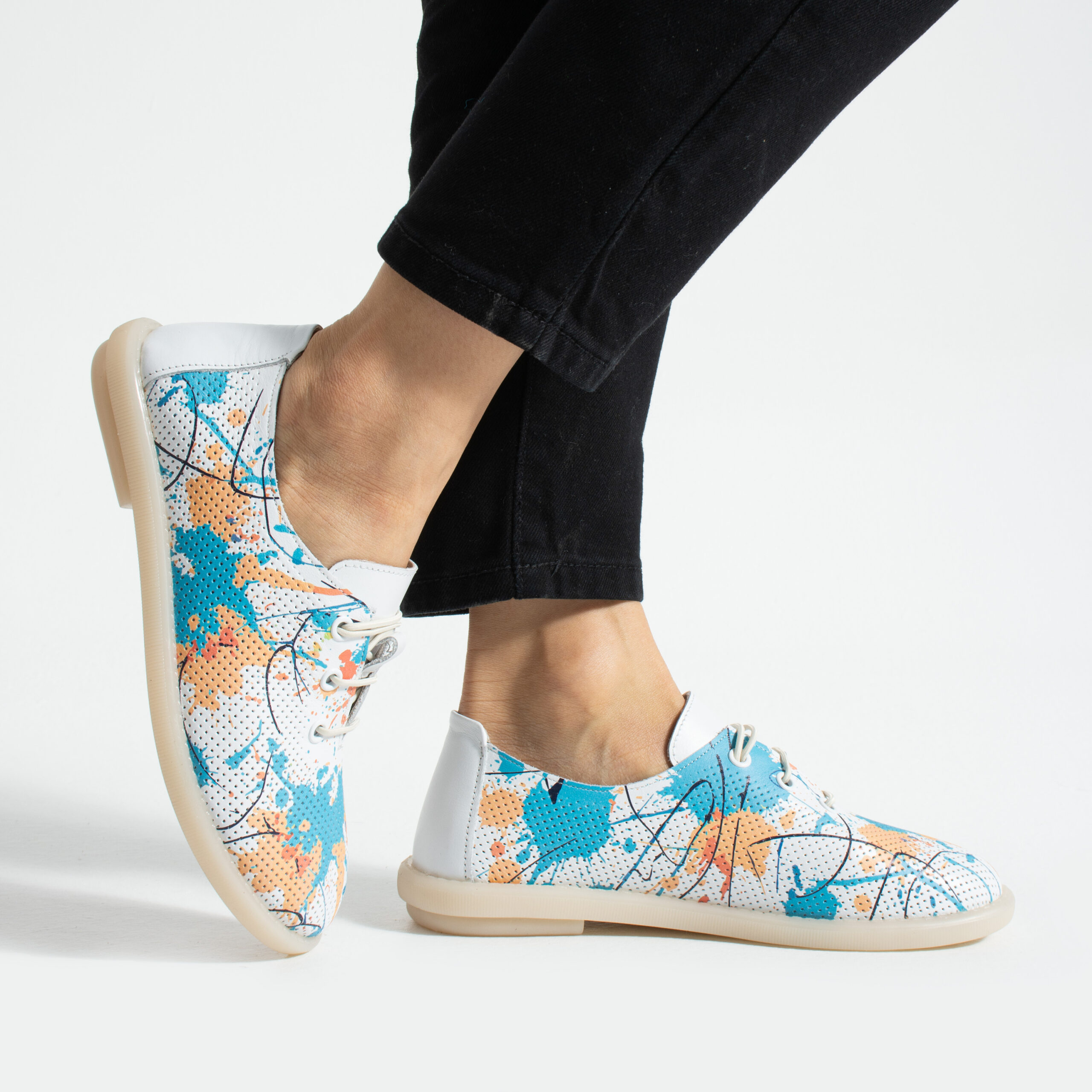 Pantofi casual pentru damă din piele naturală cu spumă de memorie – imprimeu col Pantofi casual 14 Pantofi casual pentru damă din piele naturală cu spumă de memorie – imprimeu col Pantofi casual 14