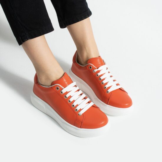 Timeless Orange Damă Timeless Orange от Естествена кожа