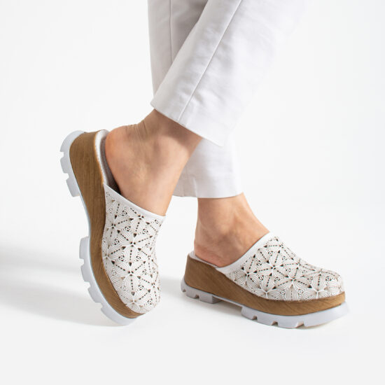 Imara Flora White Damă Imara Flora White от Естествена кожа