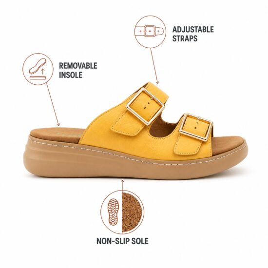 Damă Malia Mustard от Естествена кожа