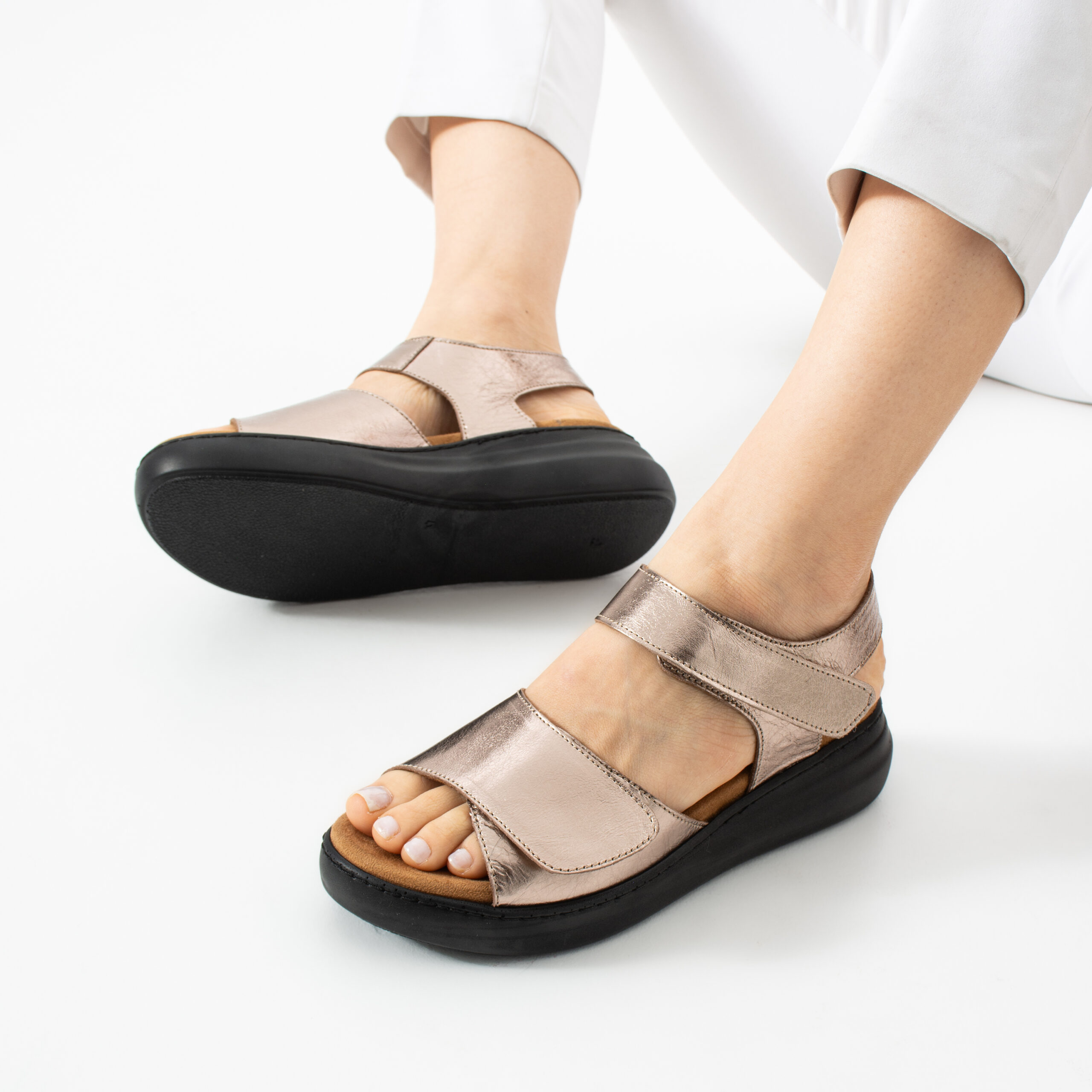 Sandale comode de damă din piele naturală Sandale și papuci de damă 5 Sandale comode de damă din piele naturală Sandale și papuci de damă 5