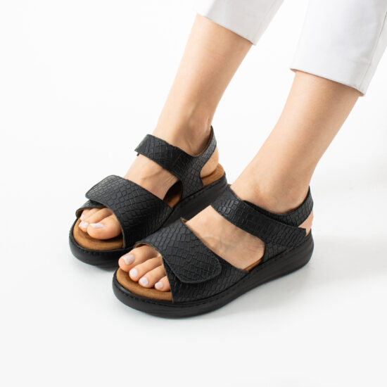 Sandale comode de damă din piele naturală Papuci damă Sandale comode de damă din piele naturală Papuci damă