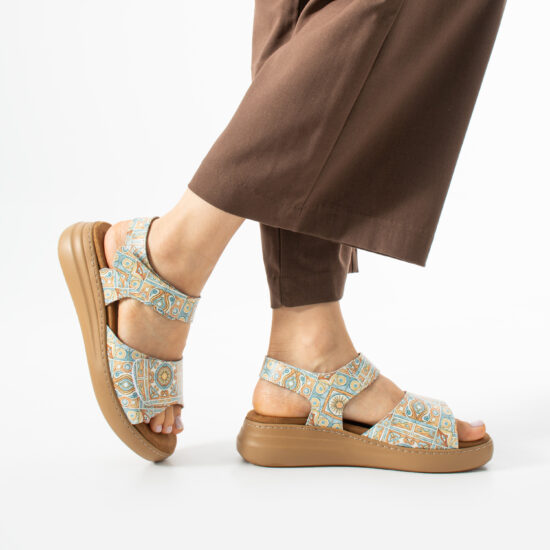 Marea Moroccana Sandale comode de damă din piele naturală - Естествена кожа