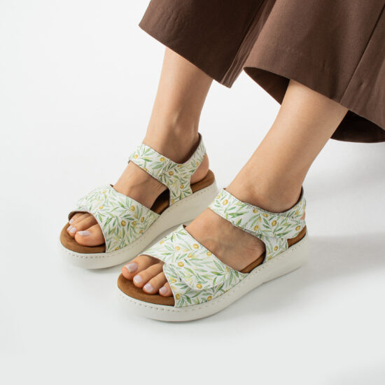Sandale comode de damă din piele naturală Papuci damă Sandale comode de damă din piele naturală Papuci damă