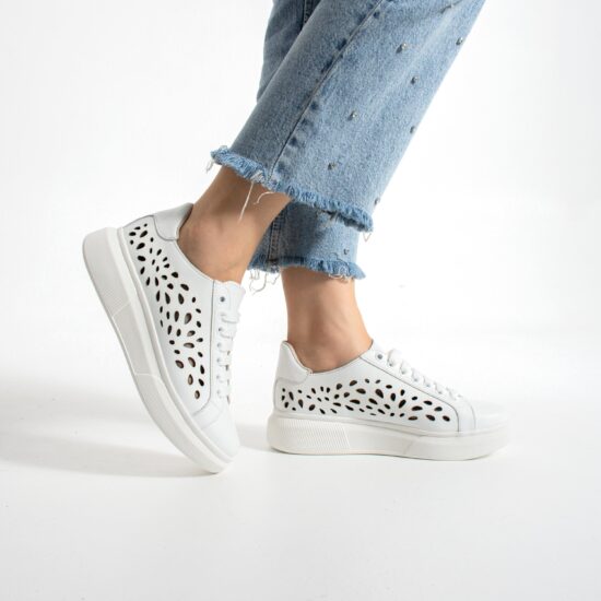 Timeless Breeze Whit Sneakers de damă Timeless Breeze Whit от Естествена кожа