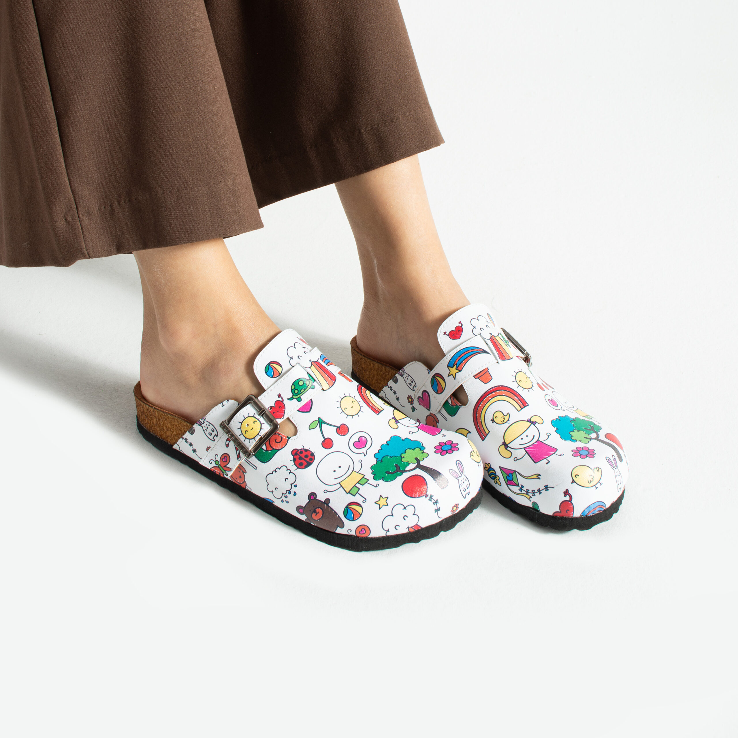 Saboți damă colorați cu talpă ortopedică pentru educatoare Saboți medicali cu talpă ortopedică de damă Детска градина Saboți damă colorați cu talpă ortopedică pentru educatoare Saboți medicali cu talpă ortopedică de damă Детска градина