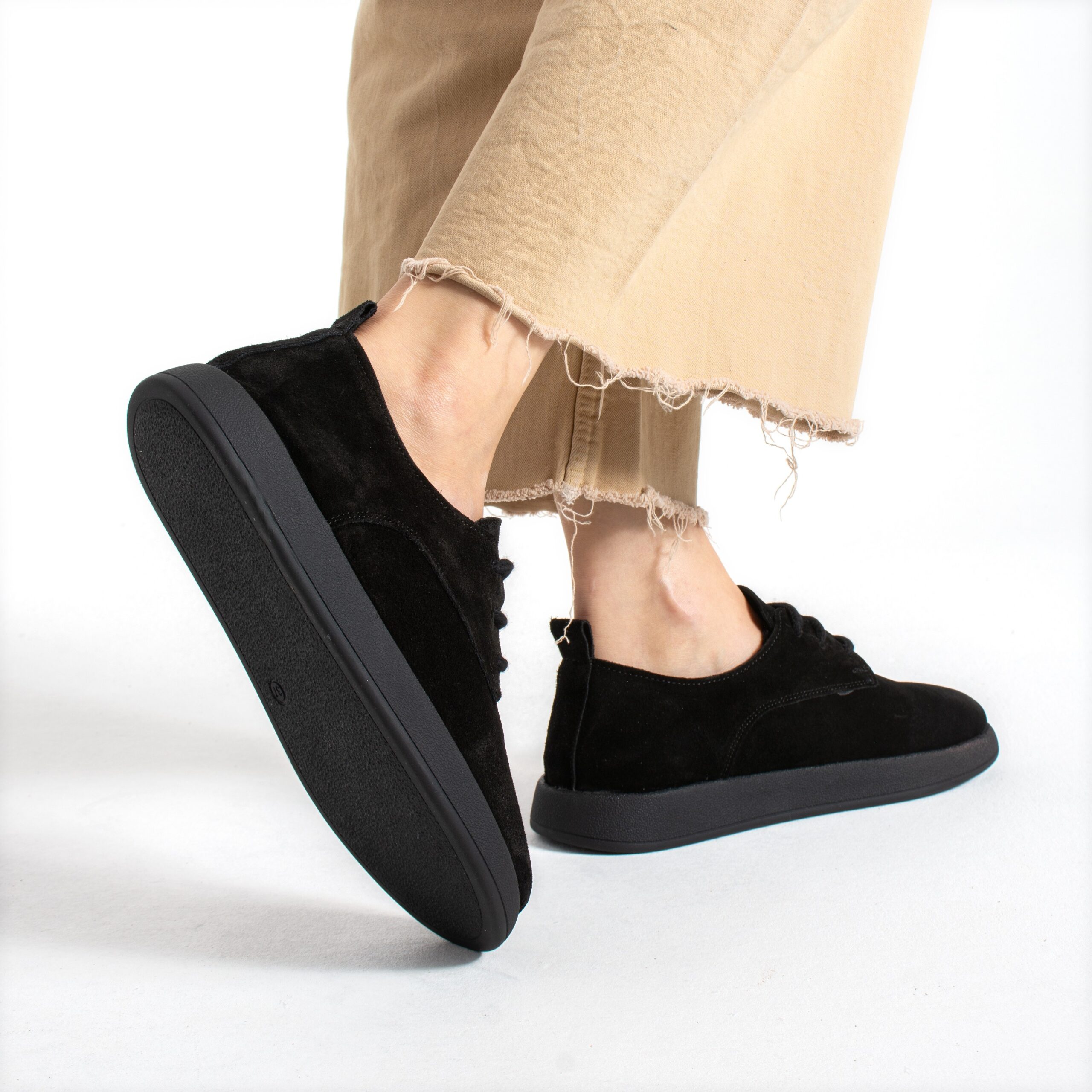 Pantofi de damă din piele naturală întoarsă cu spumă de memorie Pantofi casual de damă 5 Pantofi de damă din piele naturală întoarsă cu spumă de memorie Pantofi casual de damă 5