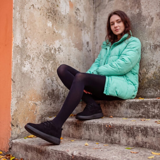 Pantofi de damă din piele naturală întoarsă cu spumă de memorie Pantofi casual de damă 18 Pantofi de damă din piele naturală întoarsă cu spumă de memorie Pantofi casual de damă 18