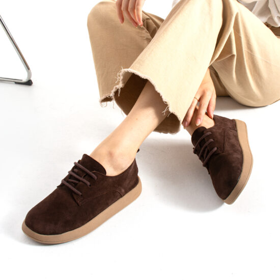 Pantofi de damă din piele naturală întoarsă cu spumă de memorie Pantofi casual de damă 14
