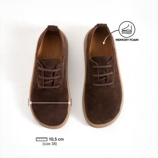 Pantofi de damă din piele naturală întoarsă cu spumă de memorie Pantofi casual de damă 17