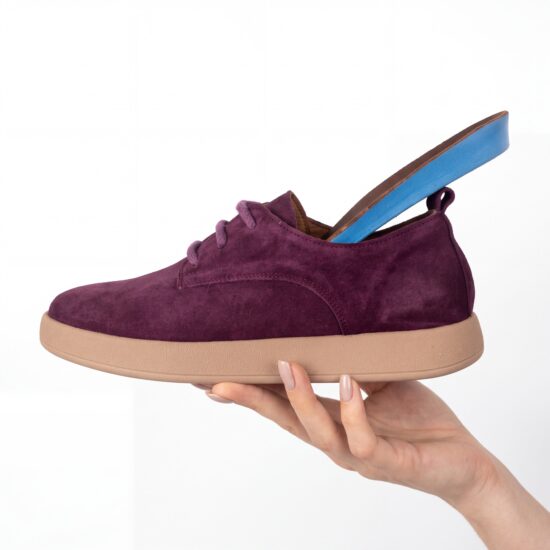 Pantofi de damă din piele naturală întoarsă cu spumă de memorie Pantofi casual de damă 16