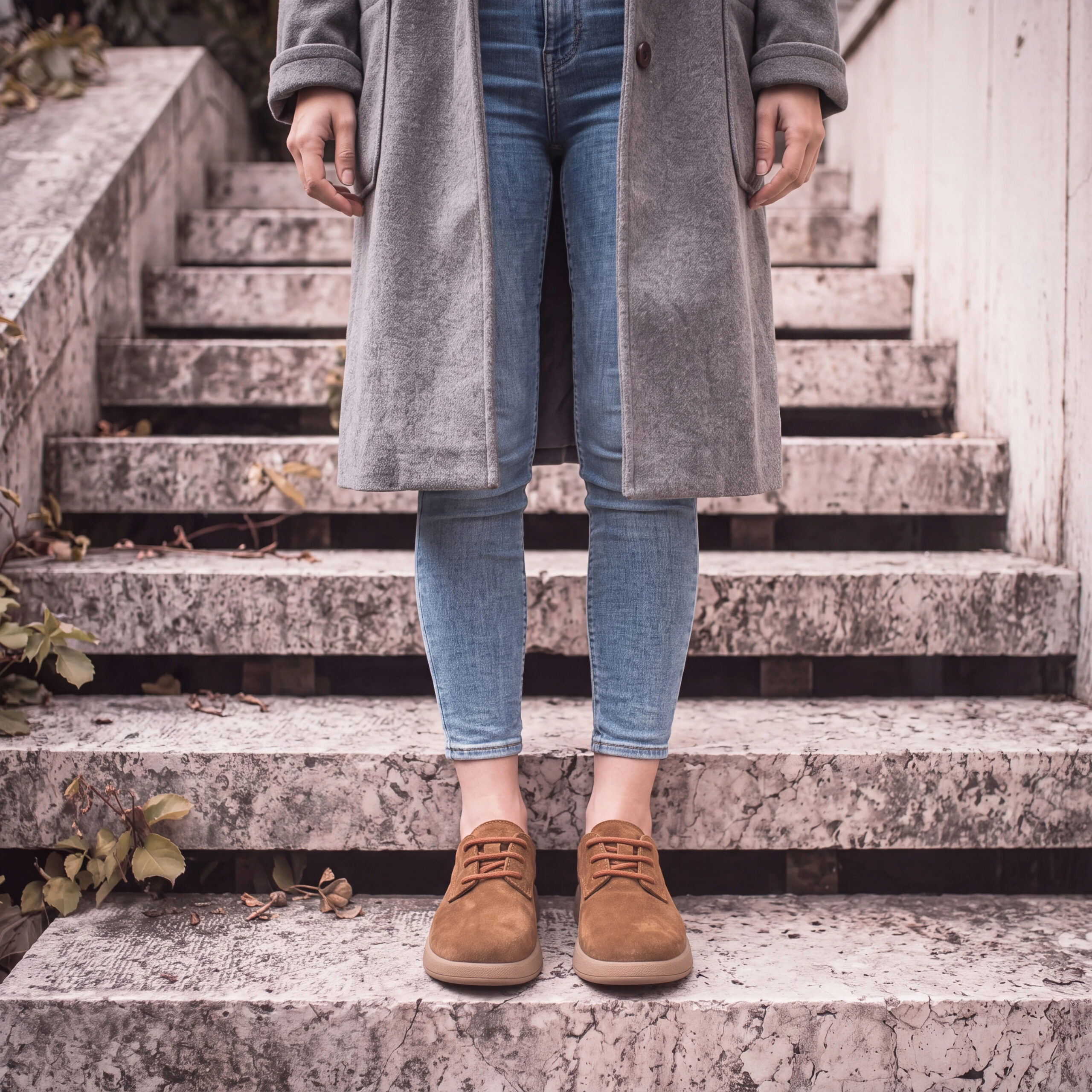 Pantofi de damă din piele naturală întoarsă cu spumă de memorie Pantofi casual de damă 10 Pantofi de damă din piele naturală întoarsă cu spumă de memorie Pantofi casual de damă 10