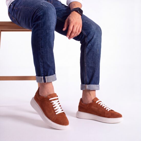Pantofi casual bărbătești din piele naturală întoarsă Sneakers pentru bărbați Pantofi casual bărbătești din piele naturală întoarsă Sneakers pentru bărbați