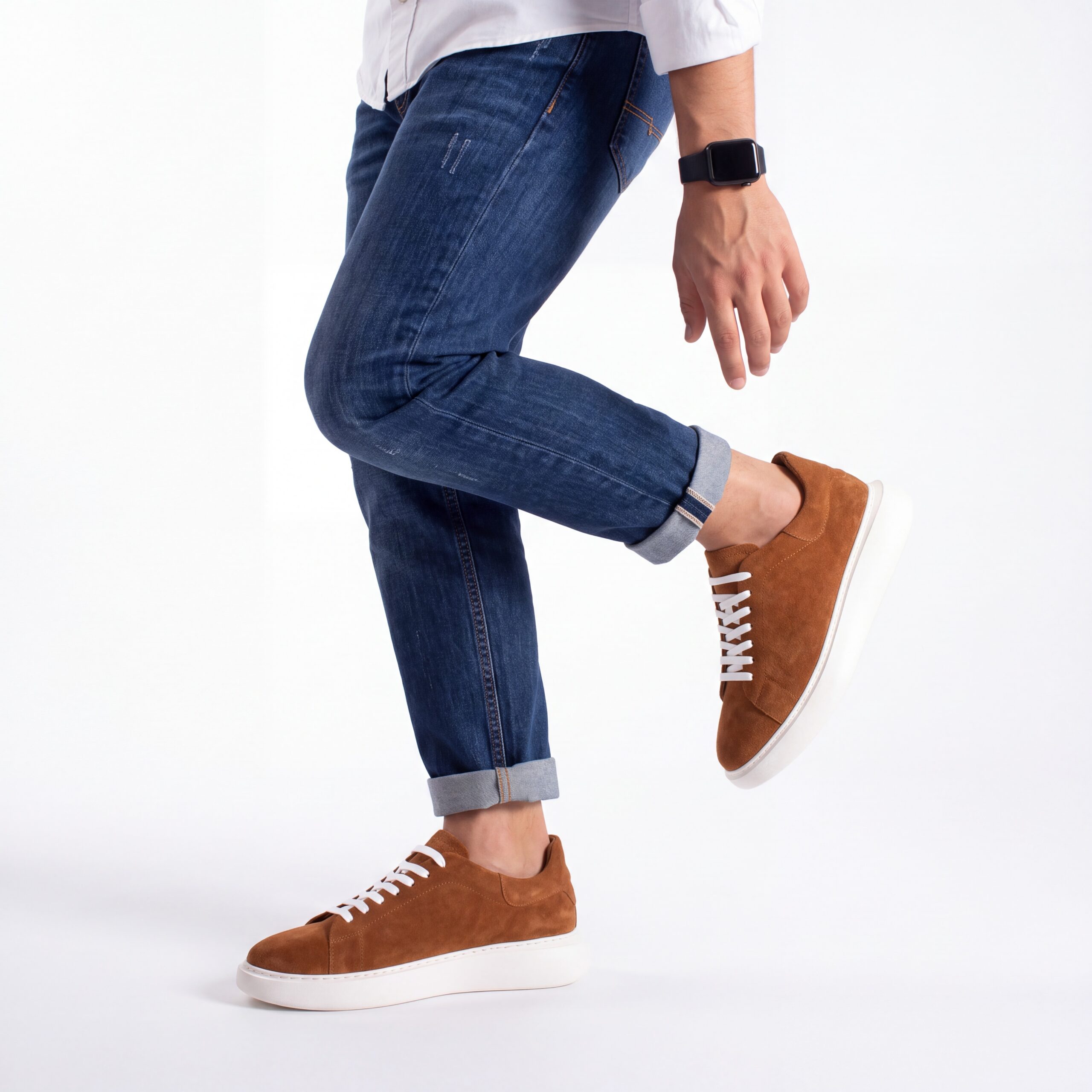 Pantofi casual bărbătești din piele naturală întoarsă Sneakers pentru bărbați 3 Pantofi casual bărbătești din piele naturală întoarsă Sneakers pentru bărbați 3