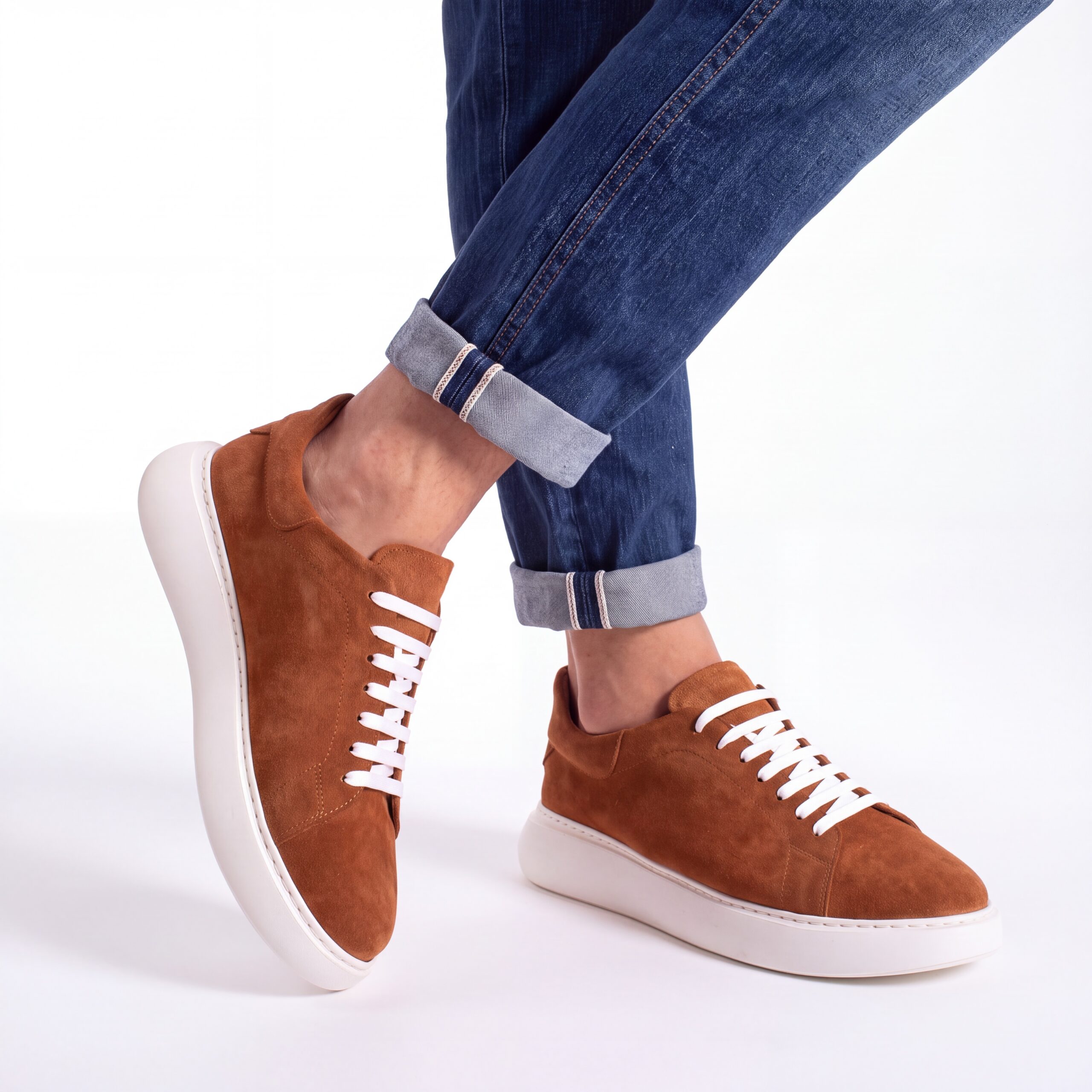 Pantofi casual bărbătești din piele naturală întoarsă Sneakers pentru bărbați 4 Pantofi casual bărbătești din piele naturală întoarsă Sneakers pentru bărbați 4