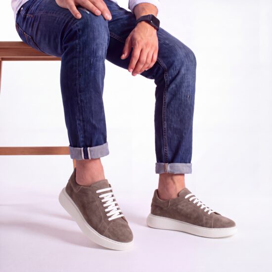 Pantofi casual bărbătești din piele naturală întoarsă Sneakers pentru bărbați Pantofi casual bărbătești din piele naturală întoarsă Sneakers pentru bărbați