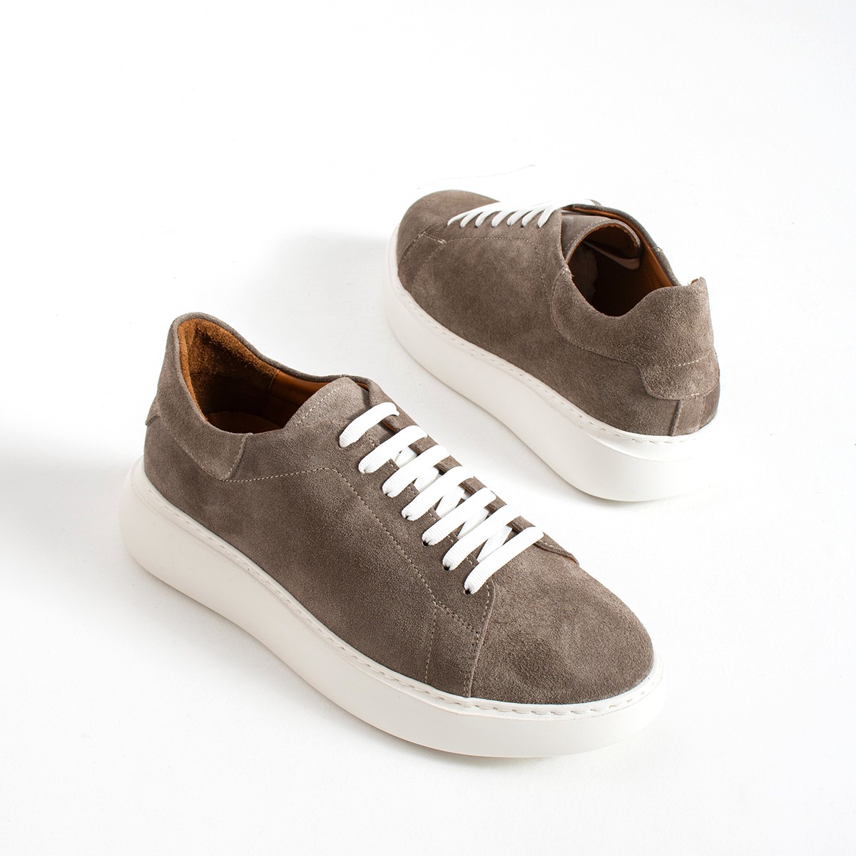Pantofi casual bărbătești din piele naturală întoarsă Sneakers pentru bărbați 6 Pantofi casual bărbătești din piele naturală întoarsă Sneakers pentru bărbați 6