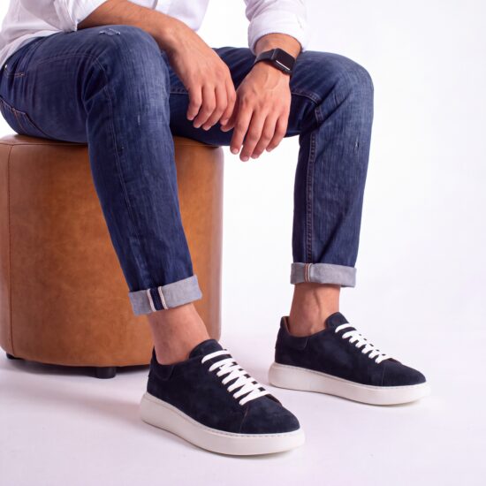 Pantofi casual bărbătești din piele naturală întoarsă Sneakers pentru bărbați Pantofi casual bărbătești din piele naturală întoarsă Sneakers pentru bărbați