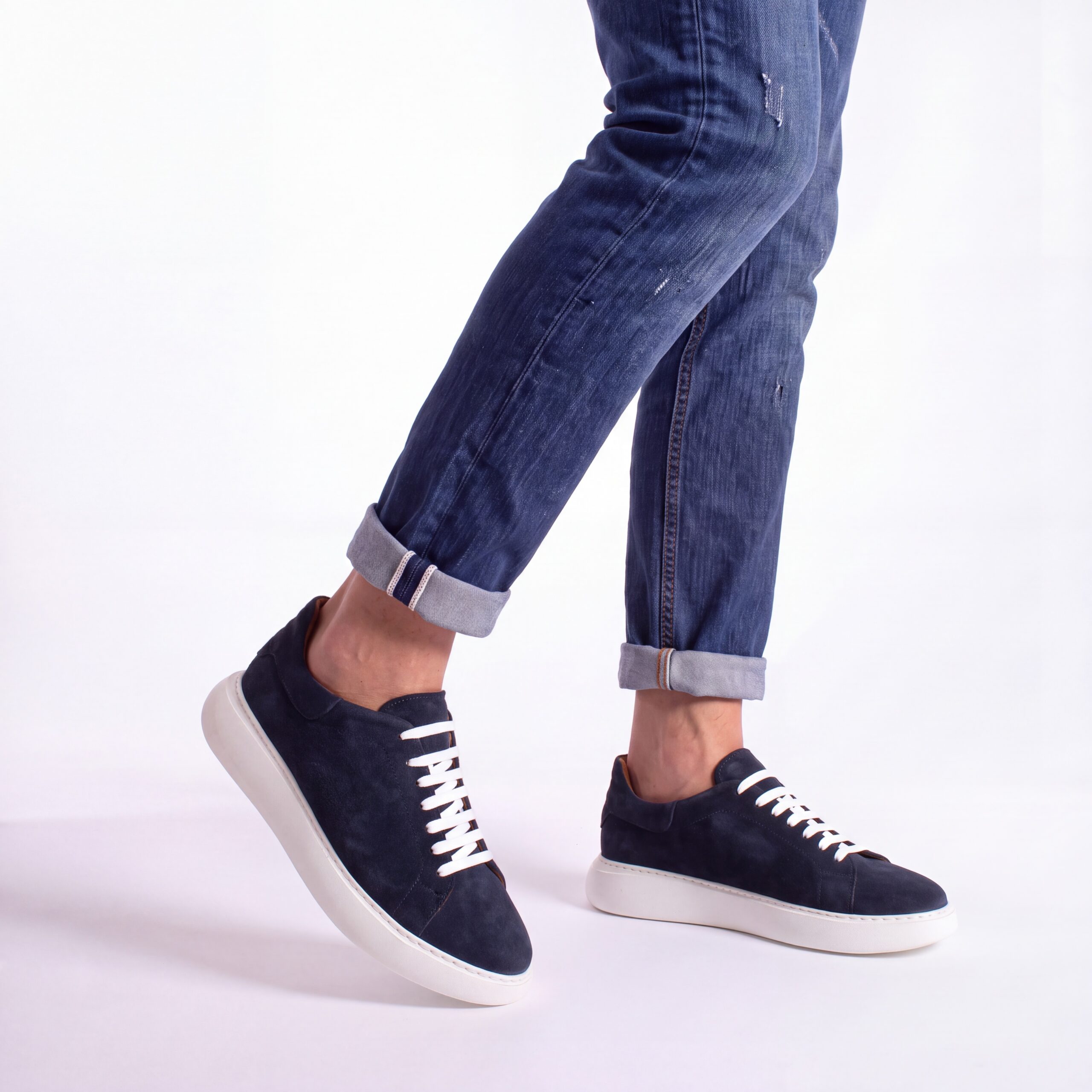 Pantofi casual bărbătești din piele naturală întoarsă Sneakers pentru bărbați 3 Pantofi casual bărbătești din piele naturală întoarsă Sneakers pentru bărbați 3