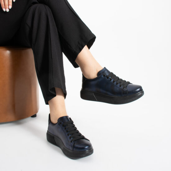 Sneakers casual de damă din piele naturală Sneakers de damă 11 Sneakers casual de damă din piele naturală - Piele naturală